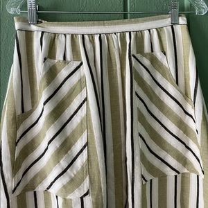 Anthro Akemi Kin Striped Pull On Skirt Small